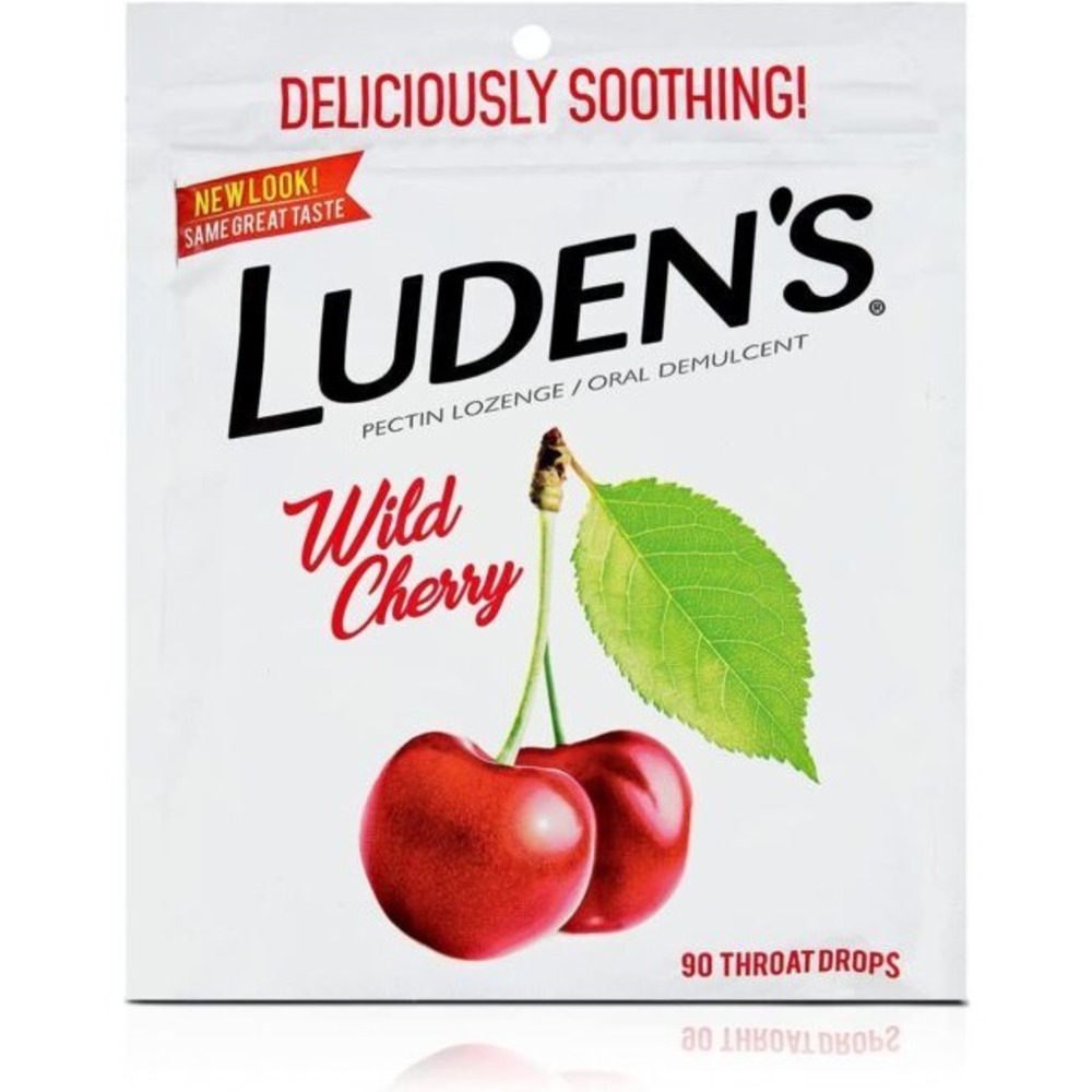 Luden's Pectin Lozenge/Oral Demulcent Throat Drops - Wild Cherry 90ct